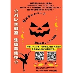 【11月末まで】バレエ教室無料体験レッスン開催中⭐️