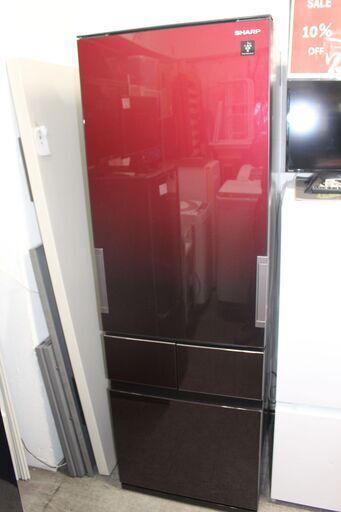 ★特別価格 美品！大幅値下げ ★SHARP シャープ冷凍冷蔵庫(SJ-GT42E-R)415L どっちもドア 18年製 ★大田区、品川区 配送・設置無料★店頭取引歓迎
