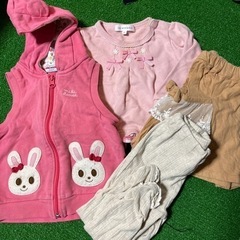 90サイズ　女の子　秋冬用