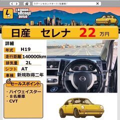 日産　セレナ　ハイウェイスター　車検二年付き　中古車　の画像