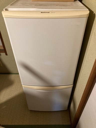 ナショナル2ドア冷凍冷蔵庫　NR-BH142J-AH