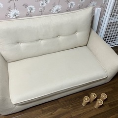 ニトリ　カジュアルソファ(ベージュ)の画像