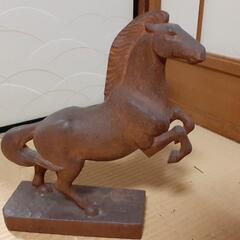 馬　木製　オブジェの画像