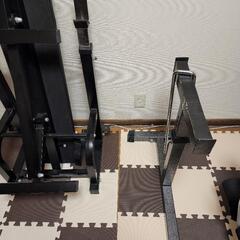 【値下げ10日まで問い合わせ無ければ捨てます】ベンチプレス台セットの画像