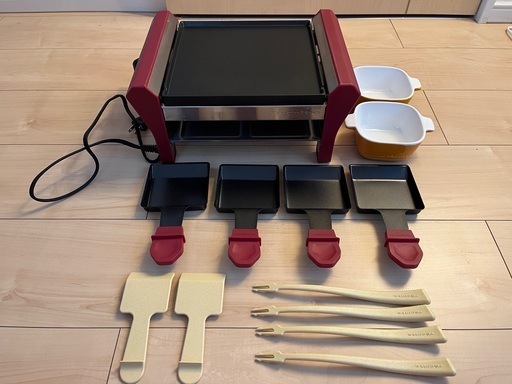 ［再投稿］レコルト　ラクレットアンドフォンデュメーカー グランメルト RRF-2 recolte Raclette \u0026 Fondue Maker Grand Melt