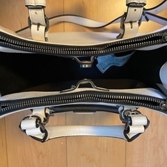 【中古美品】ZARA ショルダーバッグ ハンドバッグ ホワイトの画像