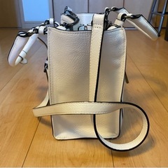 【中古美品】ZARA ショルダーバッグ ハンドバッグ ホワイトの画像