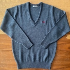 ほぼ新品♪ 薄手セーター ♪ M 大庄北中学校 グレー