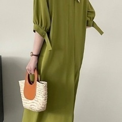 【新品未使用】シフォンワンピース (受付期限：11/8迄）の画像