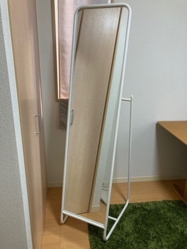 【決定しました】IKEA ミラー　全身鏡　スタンドミラー　ホワイト