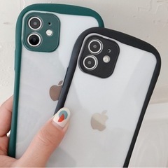 iPhone11ケース ブラック　iFace風の画像