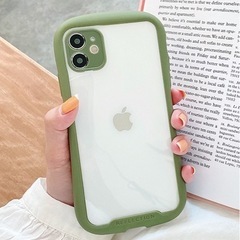 iPhone12 ケース　ライトグリーン　iFace風の画像