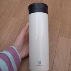 【難あり】　ココカフェ　真空二重マグ　ホワイト　500ml　　￥100