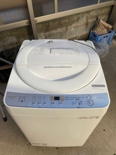 シャープ洗濯機６Kg