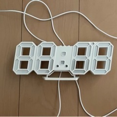 光る時計　字光式