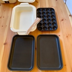 ブルーノ　ホットプレート　鉄板焼き　鍋　たこ焼き　