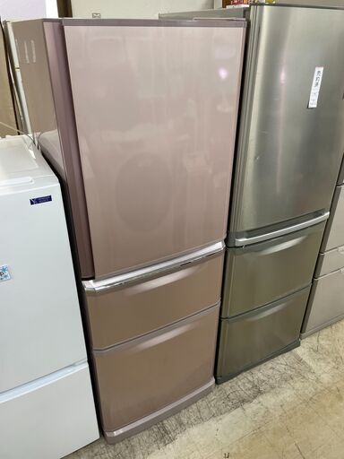 冷蔵庫　No.4235　335L　三菱　MR-C34W-P　2013年製　製氷OK　ピンク　【リサイクルショップどりーむ荒田店】