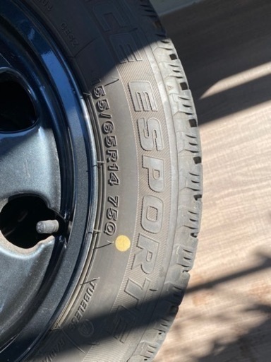 美品　ホイール付きスタッドレスタイヤ155/65R14
