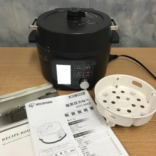 K2211-016 アイリスオーヤマ 電気圧力なべ KPC-MA2 2021年製〈美品〉