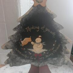 決定いたしました。昔姉が作った木製のクリスマス飾りです。の画像