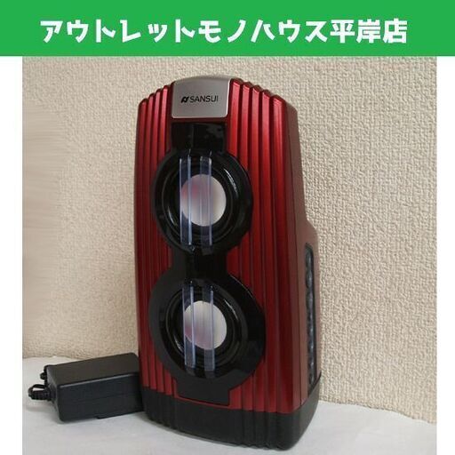 動作OK★サンスイ 防水 Bluetooth スピーカー BM-BT1 RD レッド 電源コード付 防滴 アウトドア 屋外 SANSUI コンパクト ☆ PayPay(ペイペイ)決済可能 ☆ 札幌市 豊平区 平岸
