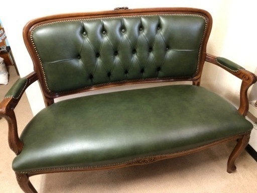 アンティーク2人掛けソファー