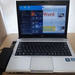 済み_Win11も可【値下げx2】Windows10　Core i5 2.6GHz NEC VersaPro VK26MB-F ノートパソコン 4GB OFFICE2010 STARTERの画像