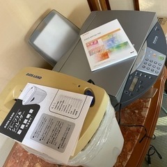 【受付終了】家庭用シュレッダーとプリンター