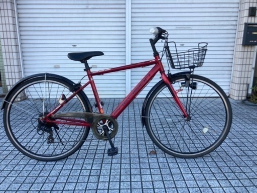 【クロスバイク】プレシジョン　700x32cタイヤ　泥除け、カゴ、LEDダイナモライト付　若林自転車　膳所店　SALE中❗️