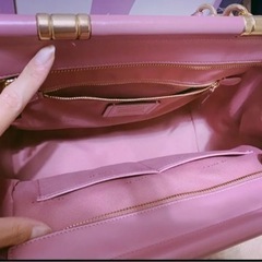 COACH ピンク ハンドバッグ ショルダーバッグの画像