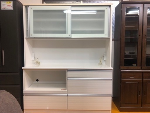 【リサイクルサービス八光　田上店　配達・設置OK】入江木工　ラウール160　食器棚