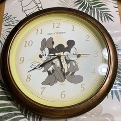 掛け時計　ミッキーミニー　ディズニー