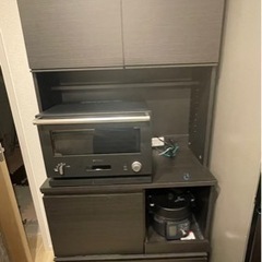 食器棚　ブラック