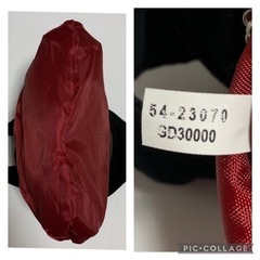 ボッシーニ キッズ ハンドバッグ ミニサイズ 黒 赤いリボン付き bossini レディースも可の画像