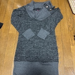 ワンピースチュニック　グレー