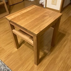 木製サイドテーブルベンチ　無印良品