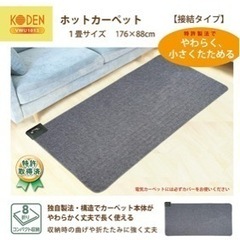 新品　未開封 1畳用☆ホットカーペット KODEN 広電　VWU1013 電気カーペットの画像