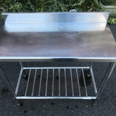 引取限定 ステンレス 業務用作業台 ワークテーブル 飲食店 厨房器具の画像