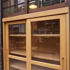 HAMAMOTO(浜本工芸) ナラ材 No.8600書棚。純国産のしっかりとした造り