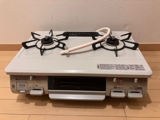 リンナイ　ガスコンロ　RT64JH7S2-CR グリル付き　美品　都市ガス