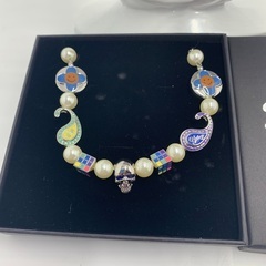 EVAE+MOB - BANDANA COLOR PAISLEY CHARMS EVAE Cross Flower Smiley Necklaceの画像
