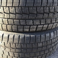 超バリ山！ 215/60R17 ダンロップ WM01 2014年製 17×7j+38 PCD114.3/5H 4本 検:アルファード ヴェルファイア プレサージュ バリ山 DUNLOP WM01 215⁄60R17 スタッドレス タイヤ 2018年製