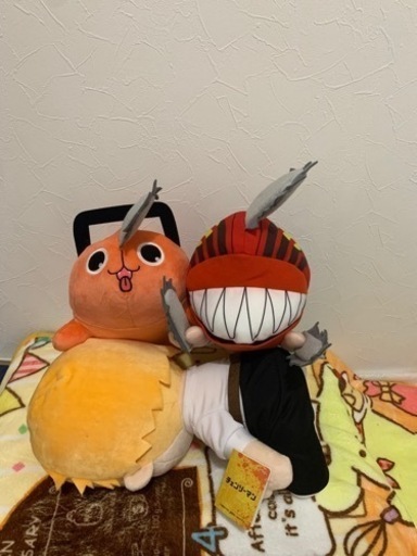 チェンソーマン寝そべりデンジとポチタ　ぬいぐるみ