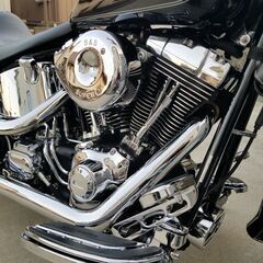 ハーレー　FLSTF 最終キャブ車　フルカスタムの画像