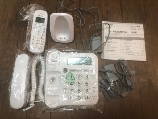 【2回使用のみの美品】SHARP固定電話