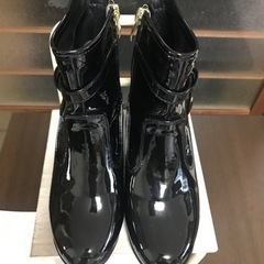 値下げしました)レインブーツ、美品、ヒールあり