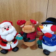 クリスマス　ぬいぐるみ　3体