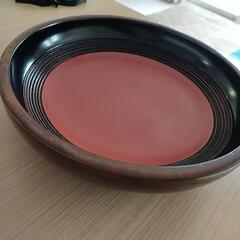 未使用品　漆器　天然木の漆塗り器の画像