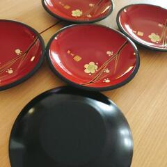 美品：箱入未使用品　銘々皿 (5枚組）の画像