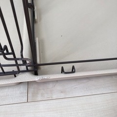 犬　ゲージ　2ルーム　トイレルーム　屋根付き　ドッグフードおまけ付き　トイレ仕切り　美品の画像